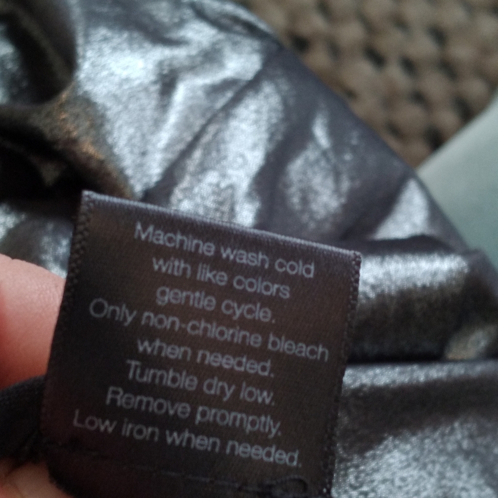 KAMALI KULTURE Graphite Liquid Metallic Dress - Picture 3 of 5